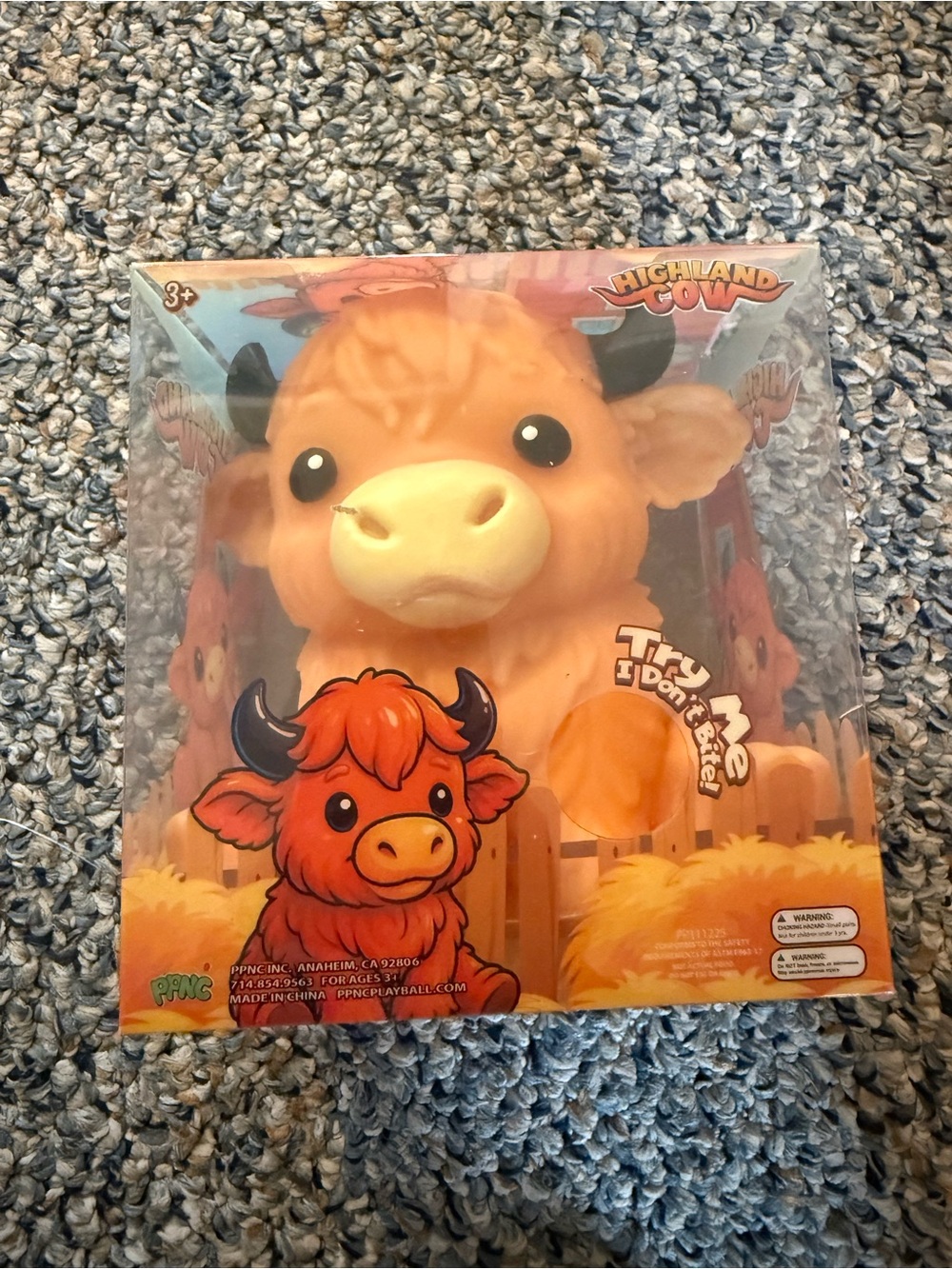 NWT HIGHLAND COW SQUISHY Toy Five Below